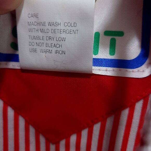 Retro Izzi Spirit 80s Red and White Sailing Jacket - Picture 12 of 13